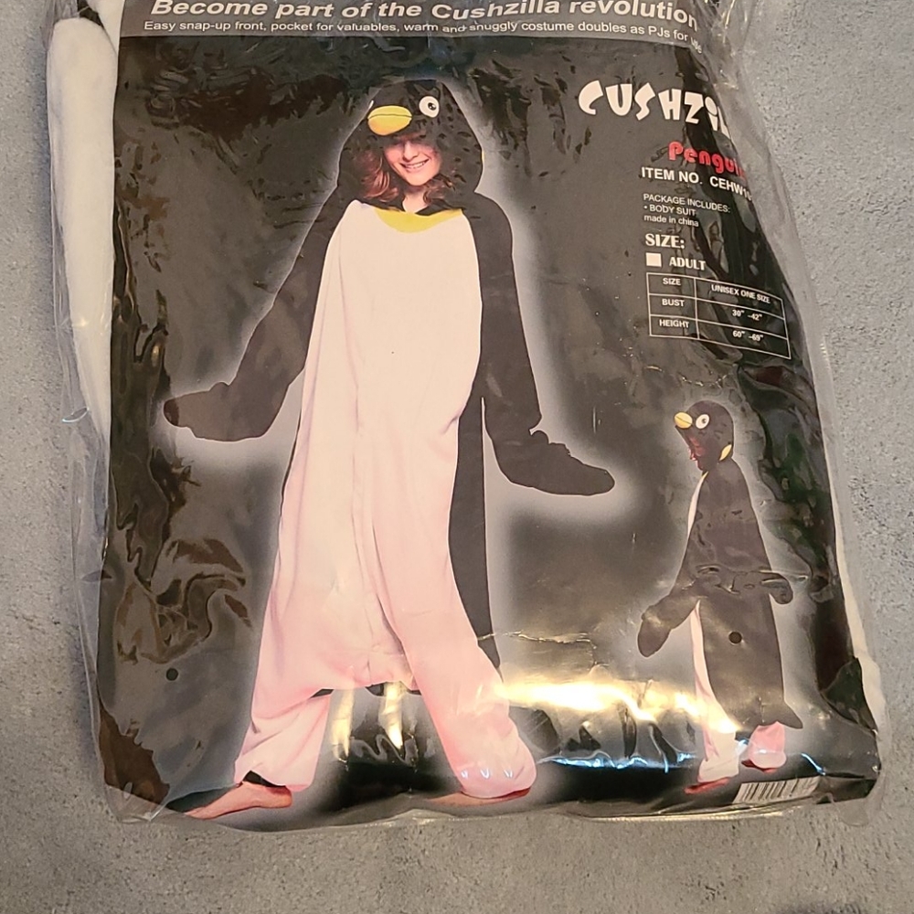 Penguin cushzilla suit